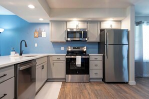 Microwave, oven, stovetop, dishwasher