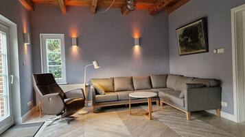 Télévision, cheminée