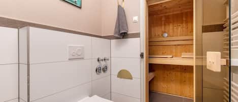Shower, hair dryer
