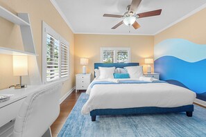 4 makuuhuonetta, silitysrauta/-lauta, ilmainen Wi-Fi, vuodevaatteet