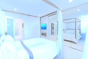 2 室のベッドルーム、アイロン / アイロン台、WiFi、ベッドシーツ