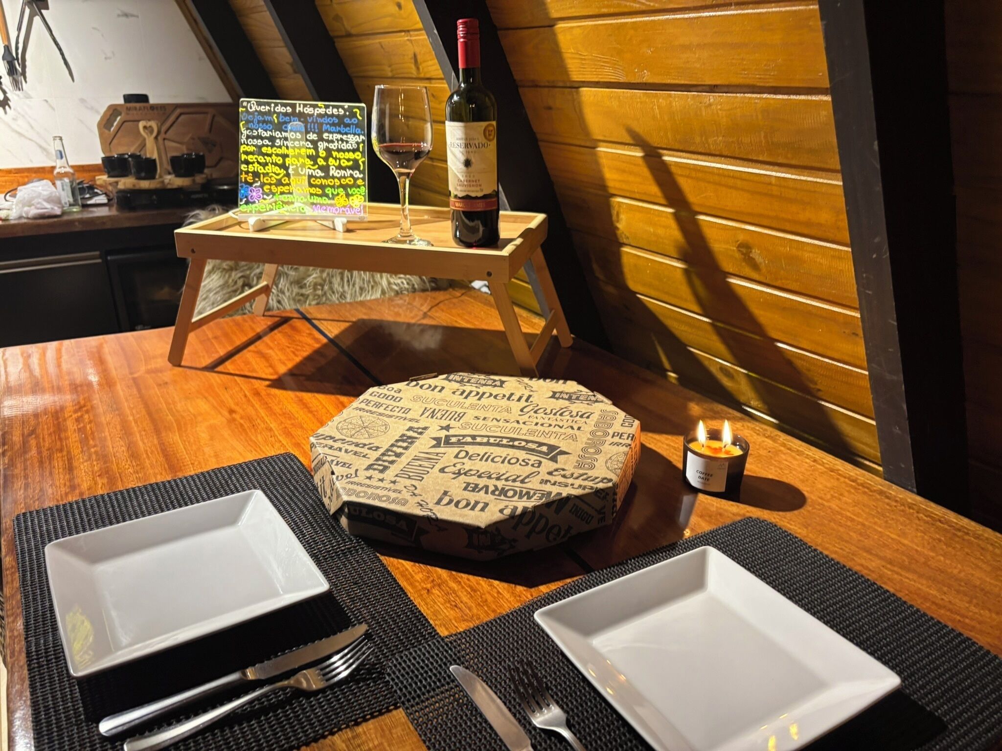 Chalé luxo | Sala de jantar