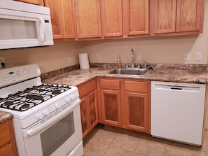 Microwave, oven, stovetop, dishwasher