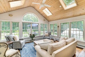 Interior - Pool, Sunroom & Gardens: Luxe Sandy Hook Home! (Sandy Hook)