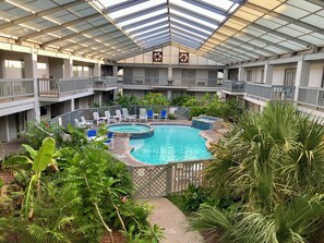 Indoor pool, a heated pool