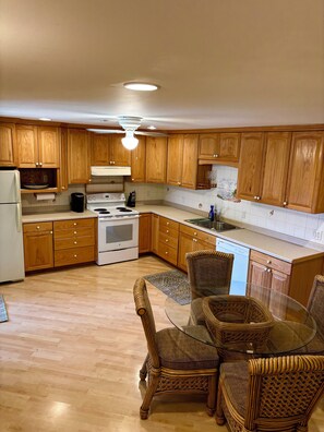 Microwave, oven, stovetop, dishwasher