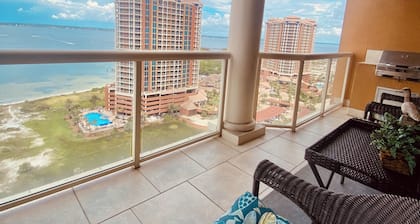 Portofino Pensacola Beach Paradise
2 bedroom 2 1/2 bath dolphin view room