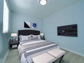 2 makuuhuonetta, silitysrauta/-lauta, Wi-Fi, vuodevaatteet