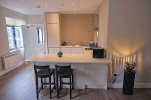 Fridge, microwave, oven, stovetop - Riverside Dingle - Luxury Apt 4 (Dingle)