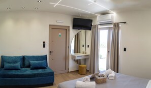 1 bedroom, in-room safe, iron/ironing board, travel crib