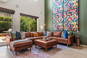 Smart-tv en een open haard