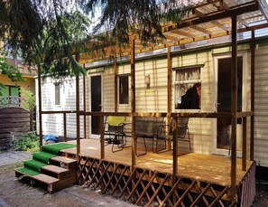 Mobile Home | Balcony - Mobile Home in Rogowo Near Baltic Beach (Trzebiatow)
