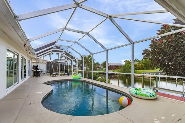 A heated pool