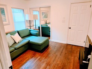 Living area - New 2 Bedroom Suite w/Impressive Kitchenette in Fayetteville, NC (Fayetteville)