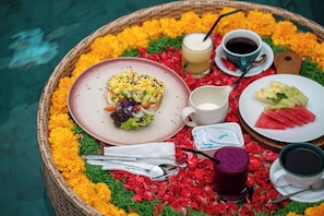 Tägliches nach Wunsch zubereitetes Frühstück gegen Gebühr