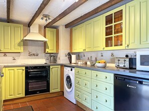 Microwave, oven, dishwasher, high chair