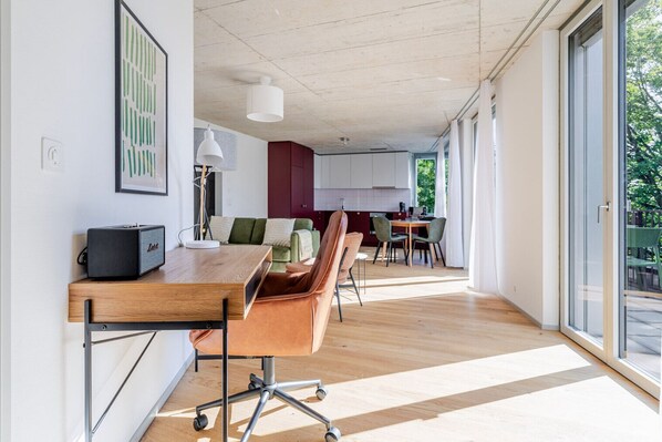 Interior - Blueground | Saatlen, balcony, nr Stadtpark (Zurich)