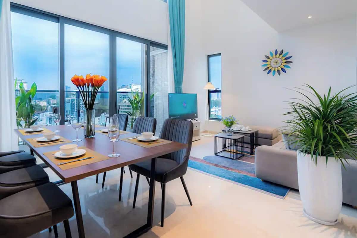 Suíte família, 4 quartos, acesso ao Club Lounge, vista para o rio | Vista do quarto