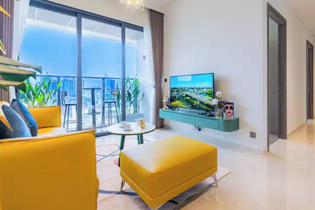 Suíte presidencial, 3 quartos, acesso ao Club Lounge, vista para o rio | Vista do quarto