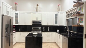 Microwave, oven, stovetop, dishwasher