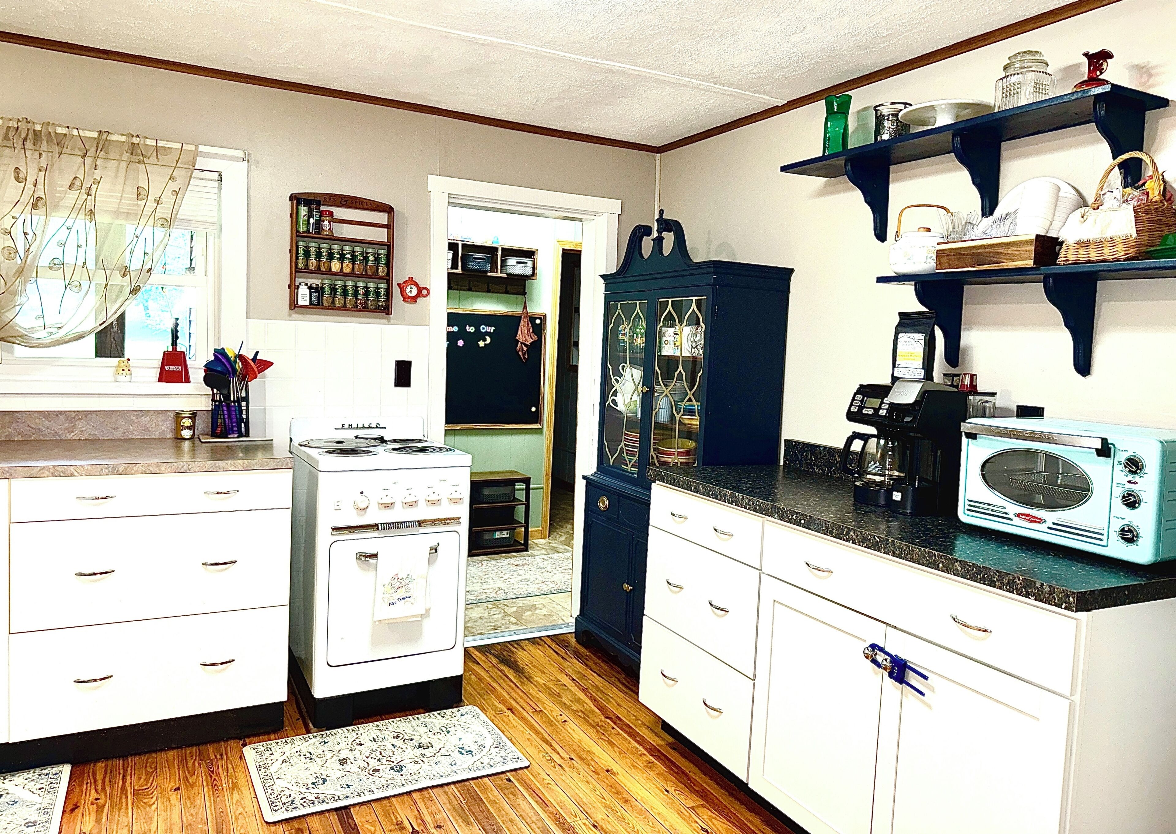 Fully stocked kitchen