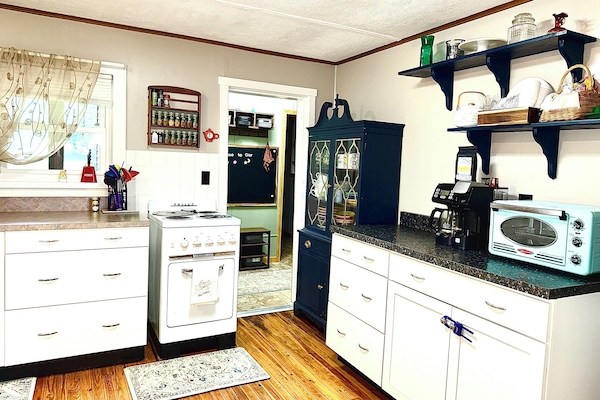 Fully stocked kitchen