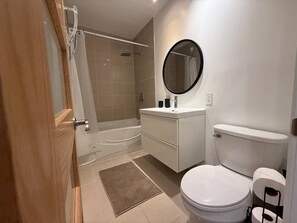Hair dryer, towels