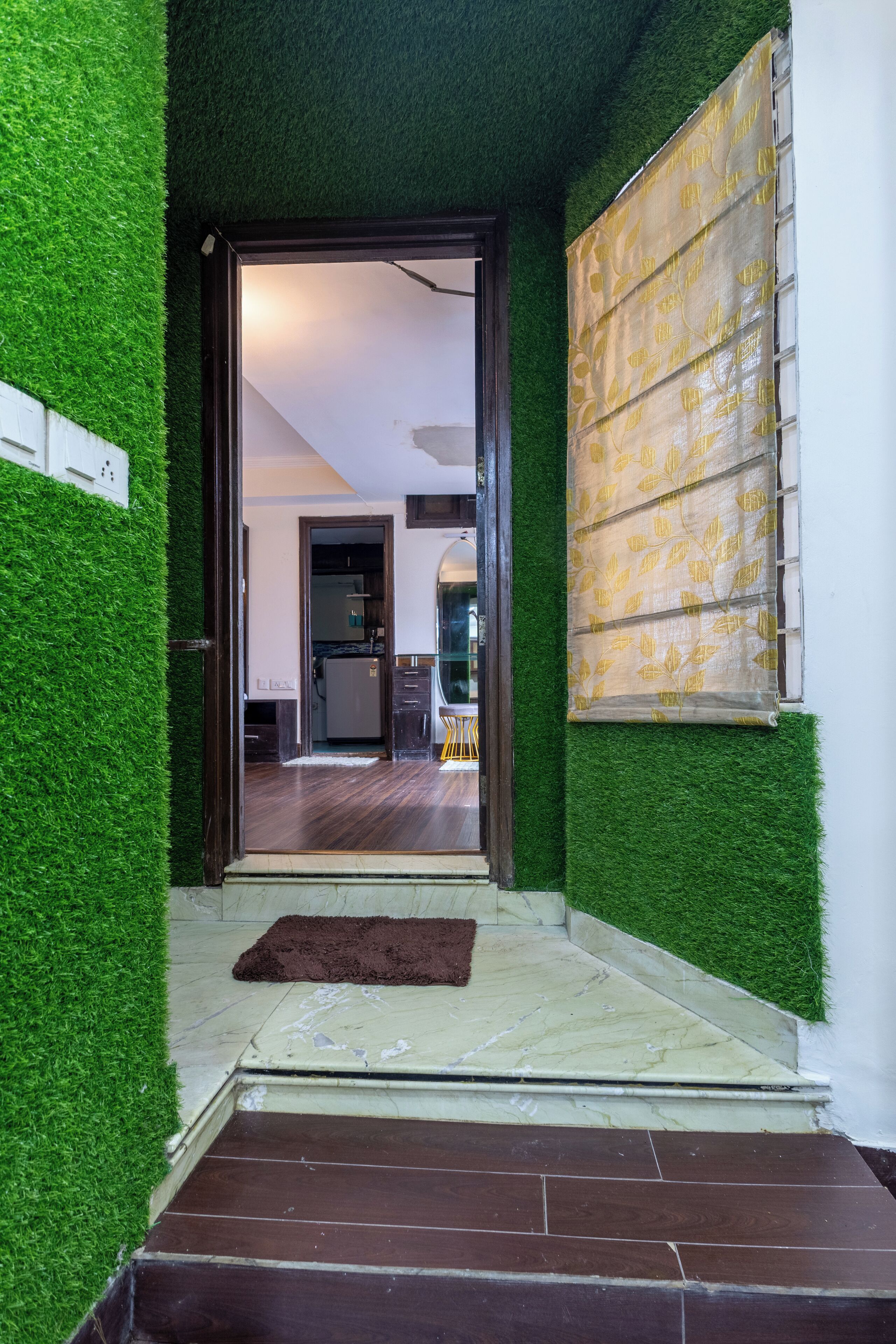 Interior entrance
