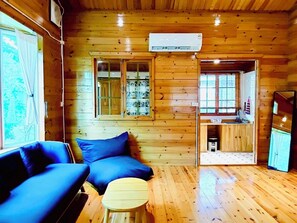 特色小屋, 露台, 花園景 | 客廳