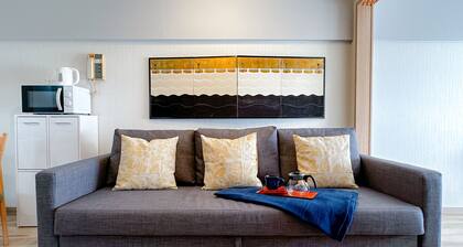 Walk to Shibuya Sta.! Luxe 6th Floor 1BR, Private Balcony, Gym in Building