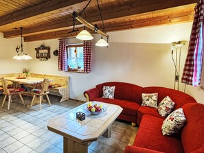 Televisie en een open haard