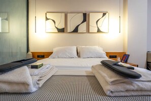 1 chambre, fer et planche à repasser, lit parapluie, Wi-Fi gratuit