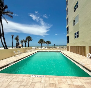 A heated pool