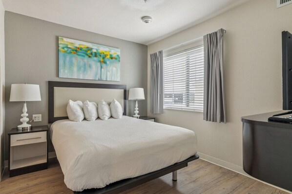 Desk, iron/ironing board, travel cot, free WiFi
