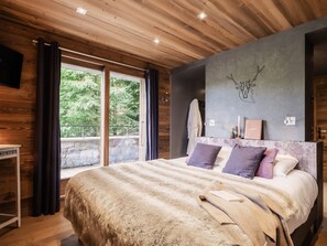 4 bedrooms, free WiFi, bed sheets - 5★ Chalet, 9 ppl, spa, cinema, 4 bedrooms, shuttle 300m (La Clusaz)