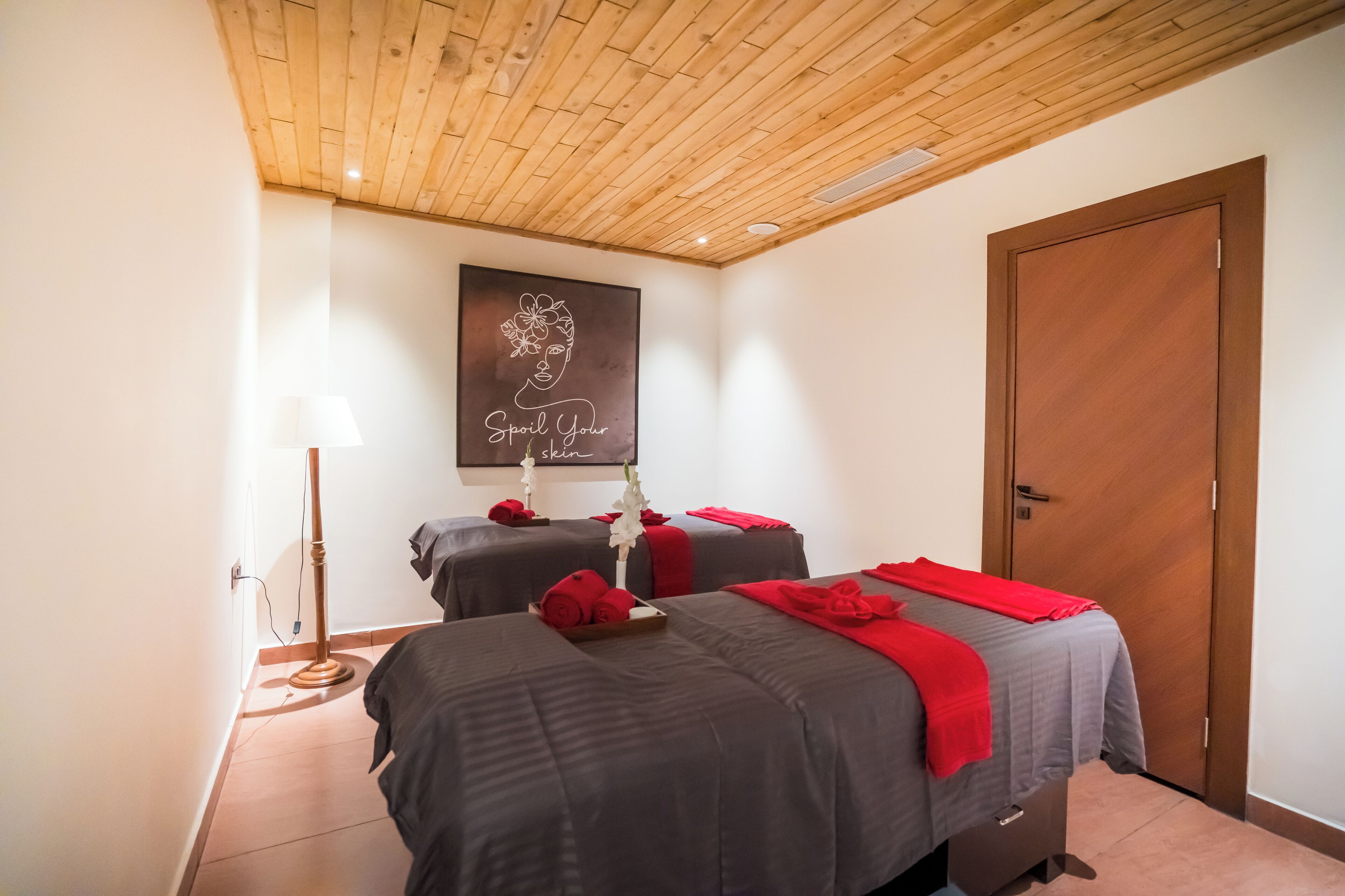 Behandlingsrum til par, sauna, dampbad