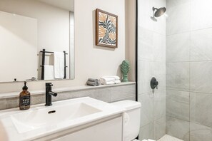 Hair dryer, towels