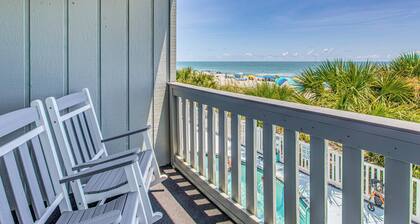 Beachfront Oasis w/ Pool Access in Surfside Beach!