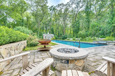 Pool, Gardens & Hot Tub: Luxe Sandy Hook Home!