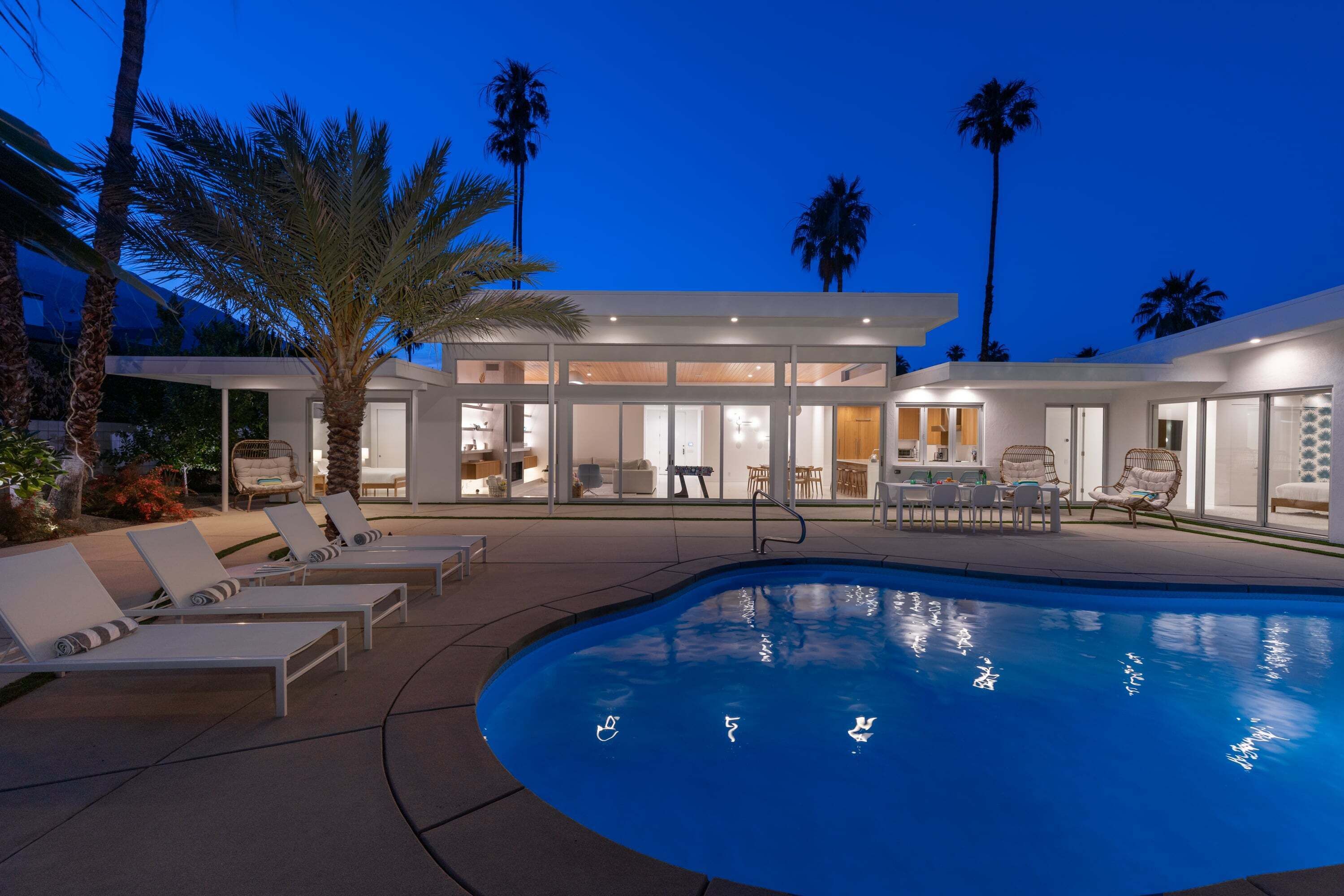 A heated pool