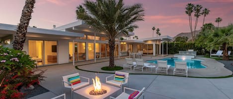 A heated pool