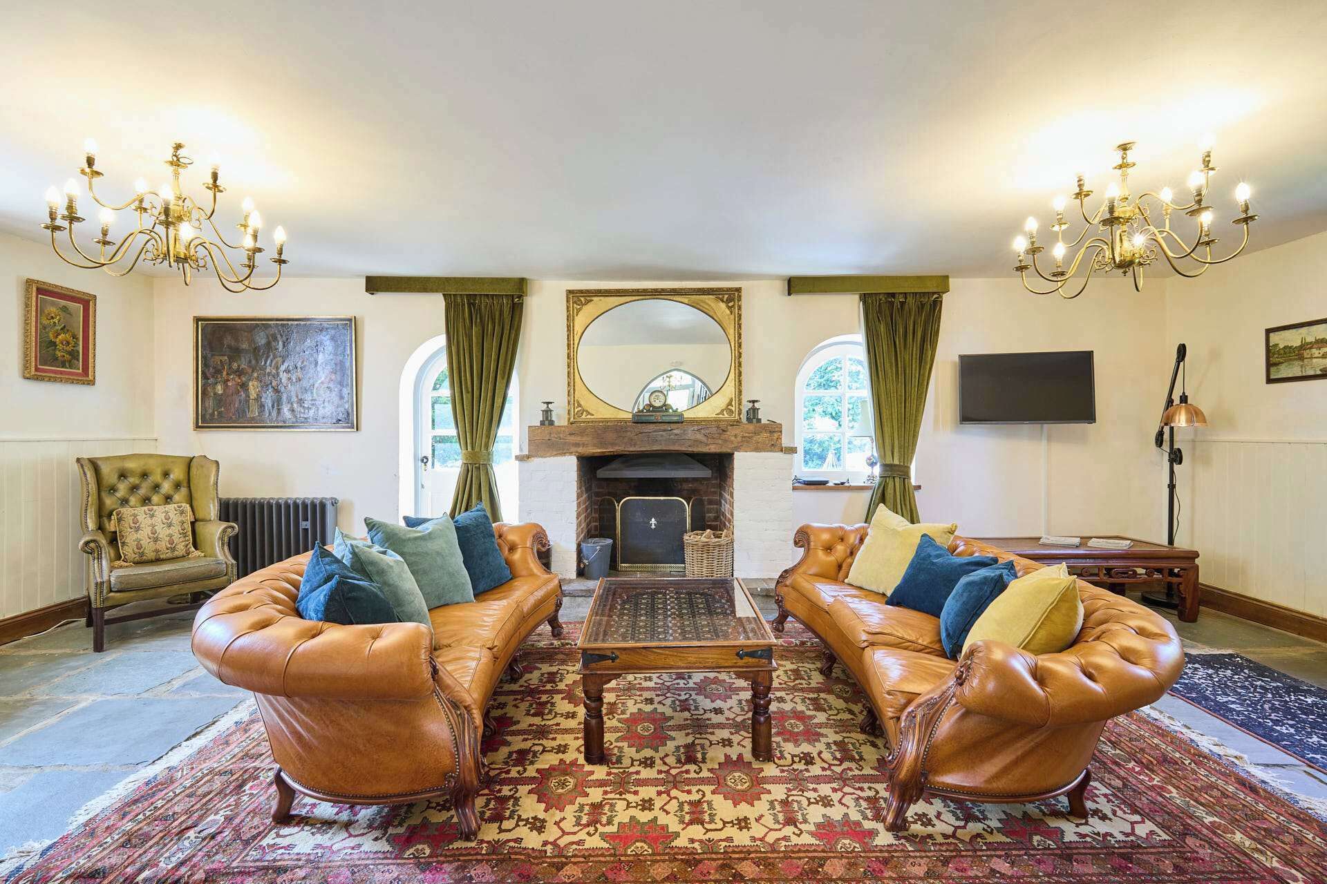 電視、壁爐、 辦公室