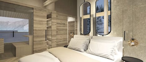 Panoramic Suite, Mountain View | Meja, ruang kerja komputer riba, Wi-fi percuma