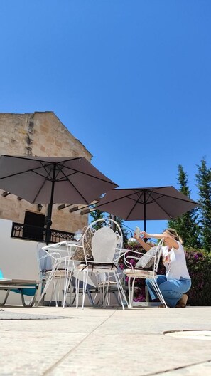 Villa, 3 soverom, balkong, hageutsikt | Spiseområde