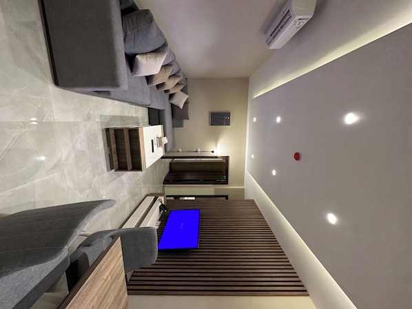 Appartement, 2 chambres, accessible aux personnes à mobilité réduite, fumeurs | Salle de séjour