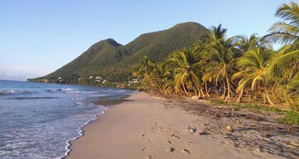 Quiet, air-conditioned bed and breakfast 200 m from Le Diamant beach.