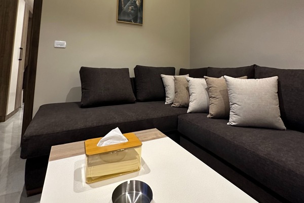 Apartment, 1 Bedroom, Accessible, Smoking | Living room