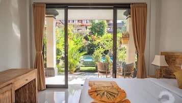 Habitación doble Deluxe, balcón, vista al jardín | Wifi gratis
