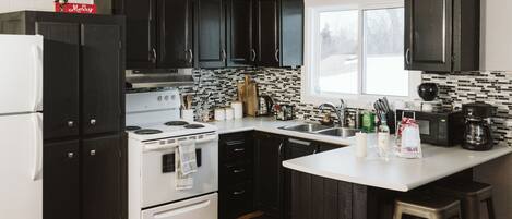 Microwave, oven, stovetop