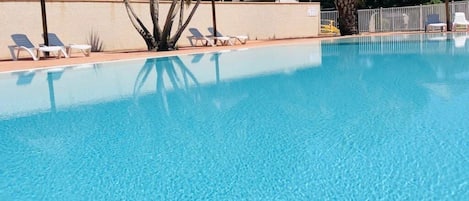 A heated pool